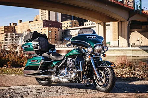 Kuryakyn 2631 Motorcycle Accessory: Tri-Line Windshield Trim for 2014-19 Harley-Davidson Touring & Trike Motorcycles, Chrome