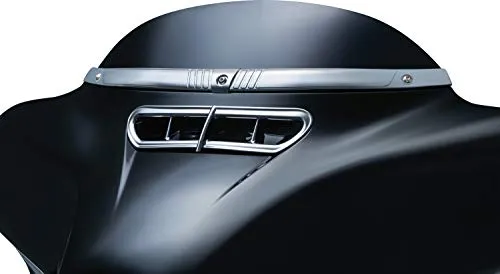 Kuryakyn 2631 Motorcycle Accessory: Tri-Line Windshield Trim for 2014-19 Harley-Davidson Touring & Trike Motorcycles, Chrome
