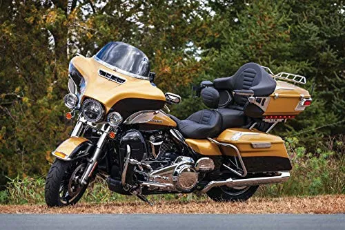 Kuryakyn 2631 Motorcycle Accessory: Tri-Line Windshield Trim for 2014-19 Harley-Davidson Touring & Trike Motorcycles, Chrome