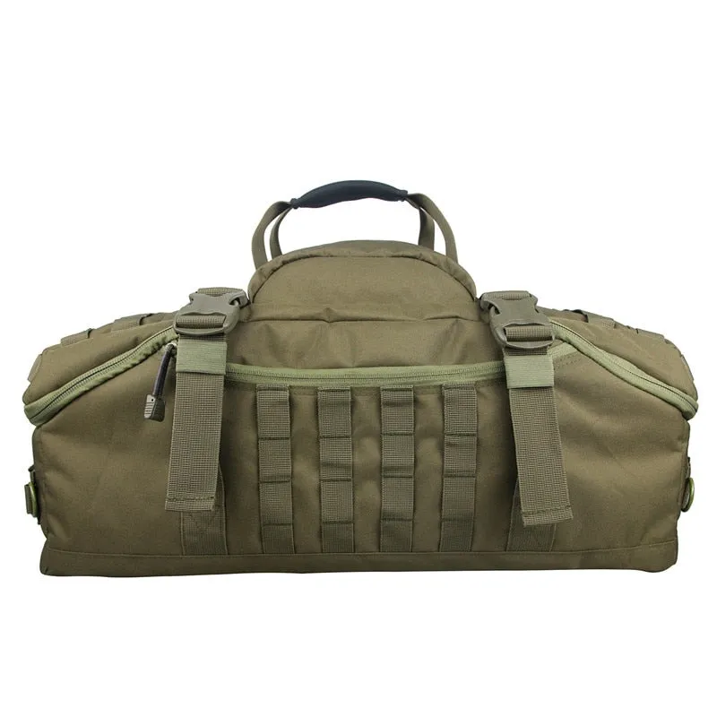Large Hybrid Military Duffel Bag Backpack Waterproof Tactical Molle Bag