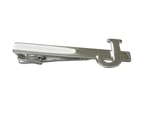 Letter J Monogram Square Tie Clip