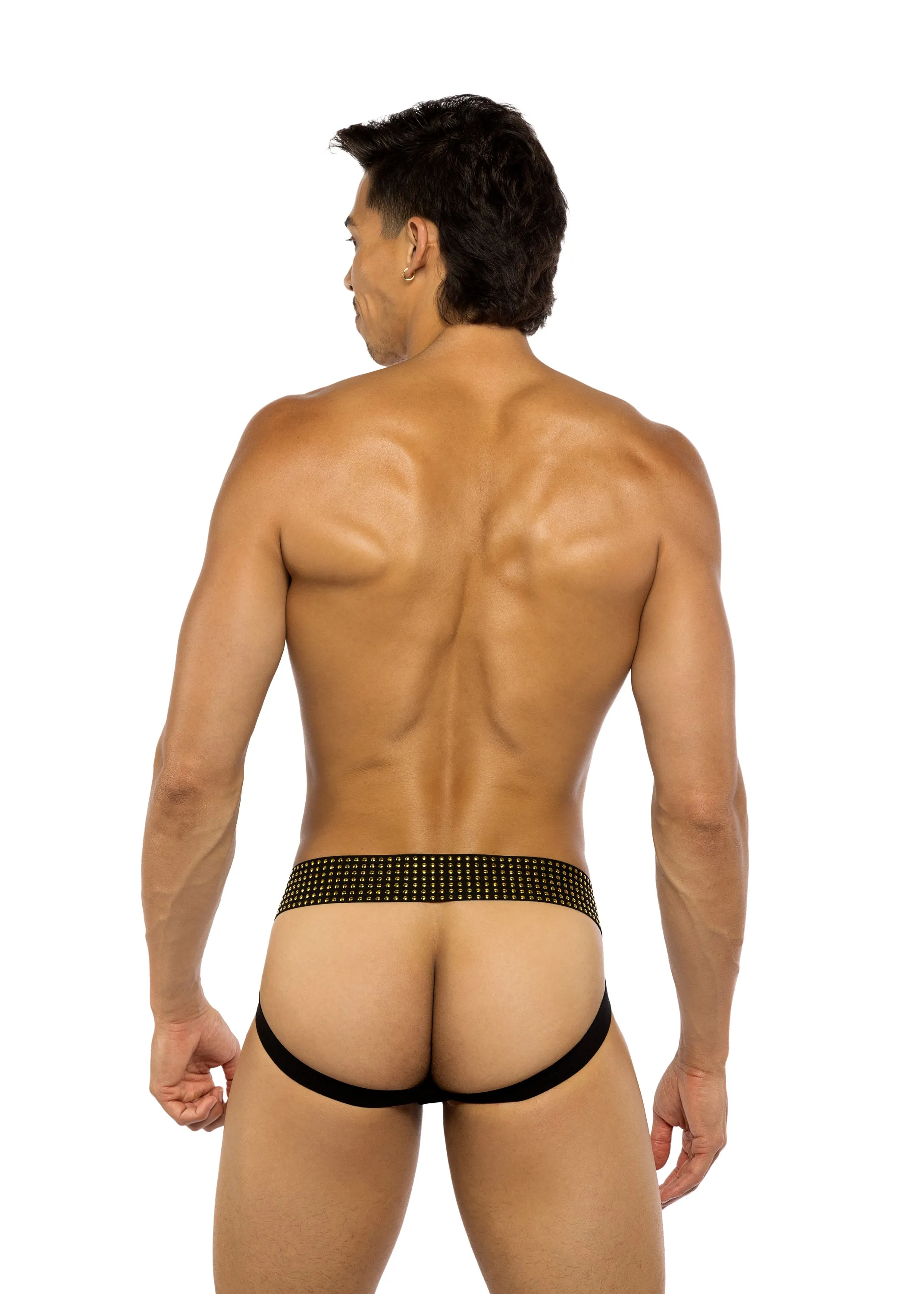 LI778 - Sacred Heart Jockstrap with Studded Elastic