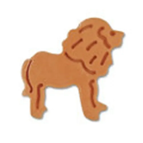 Lion Cookie Cutter Stamper with Ejector 5cm