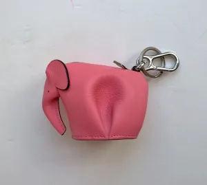 Loewe Pink Elephant Bag Charm Coin Purse Key Ring
