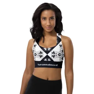 Longline sports bra Xari Navy