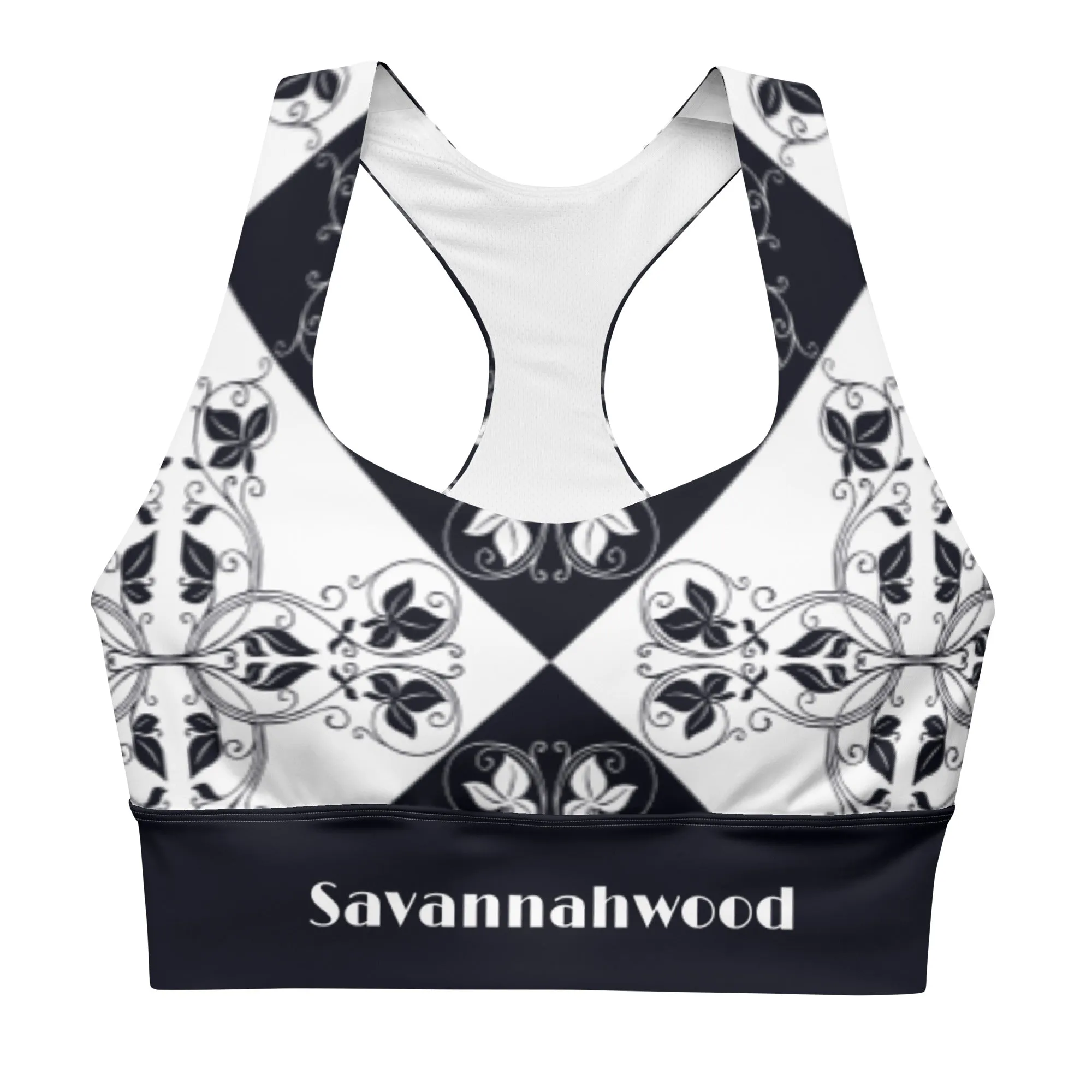 Longline sports bra Xari Navy