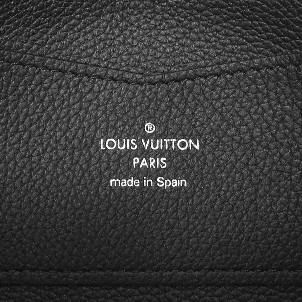 Louis Vuitton Black Calfskin Lockme Zippy Wallet
