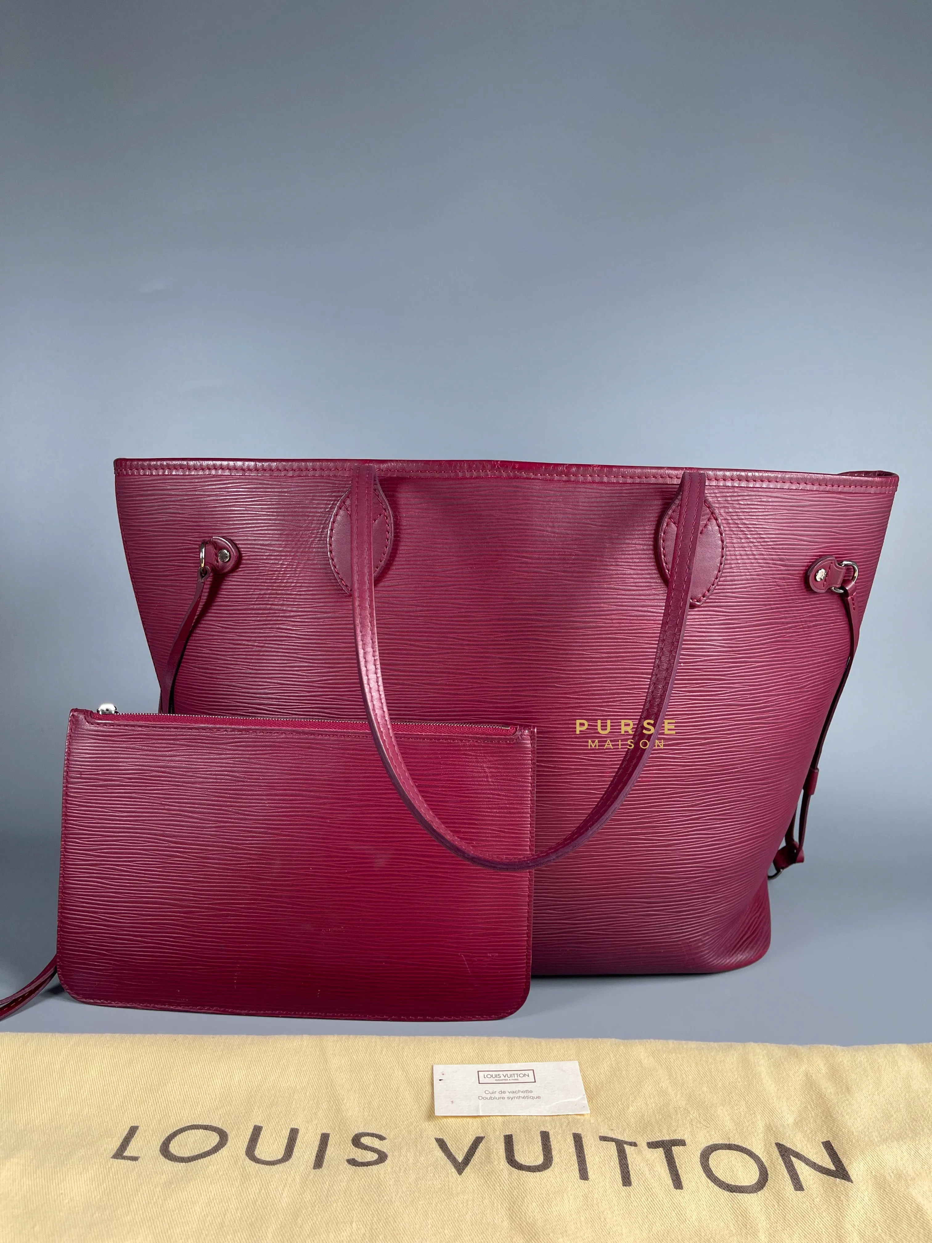 Louis Vuitton Epi Leather Neverfull Bag Red (Date Code: FL2133)