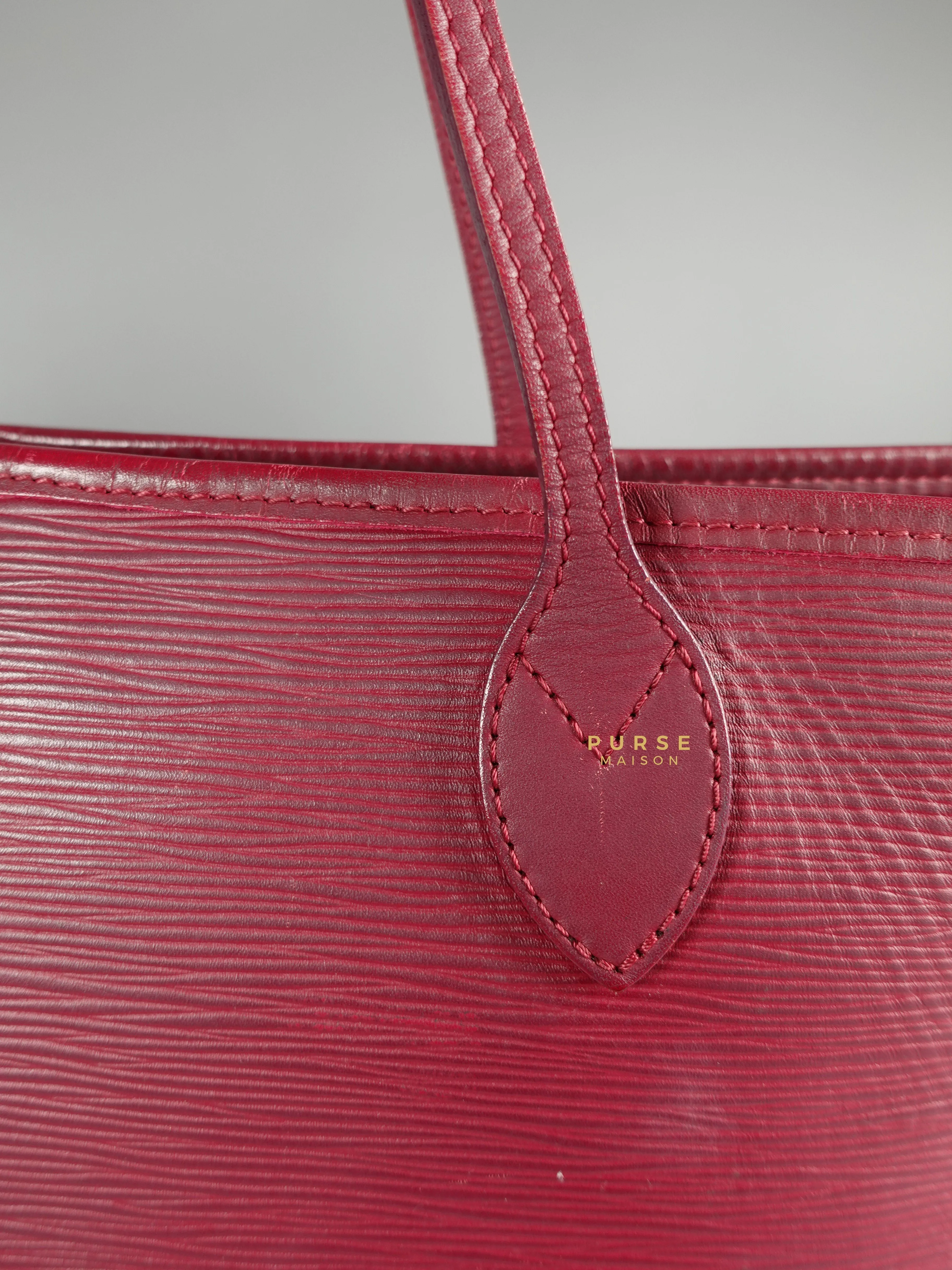 Louis Vuitton Epi Leather Neverfull Bag Red (Date Code: FL2133)