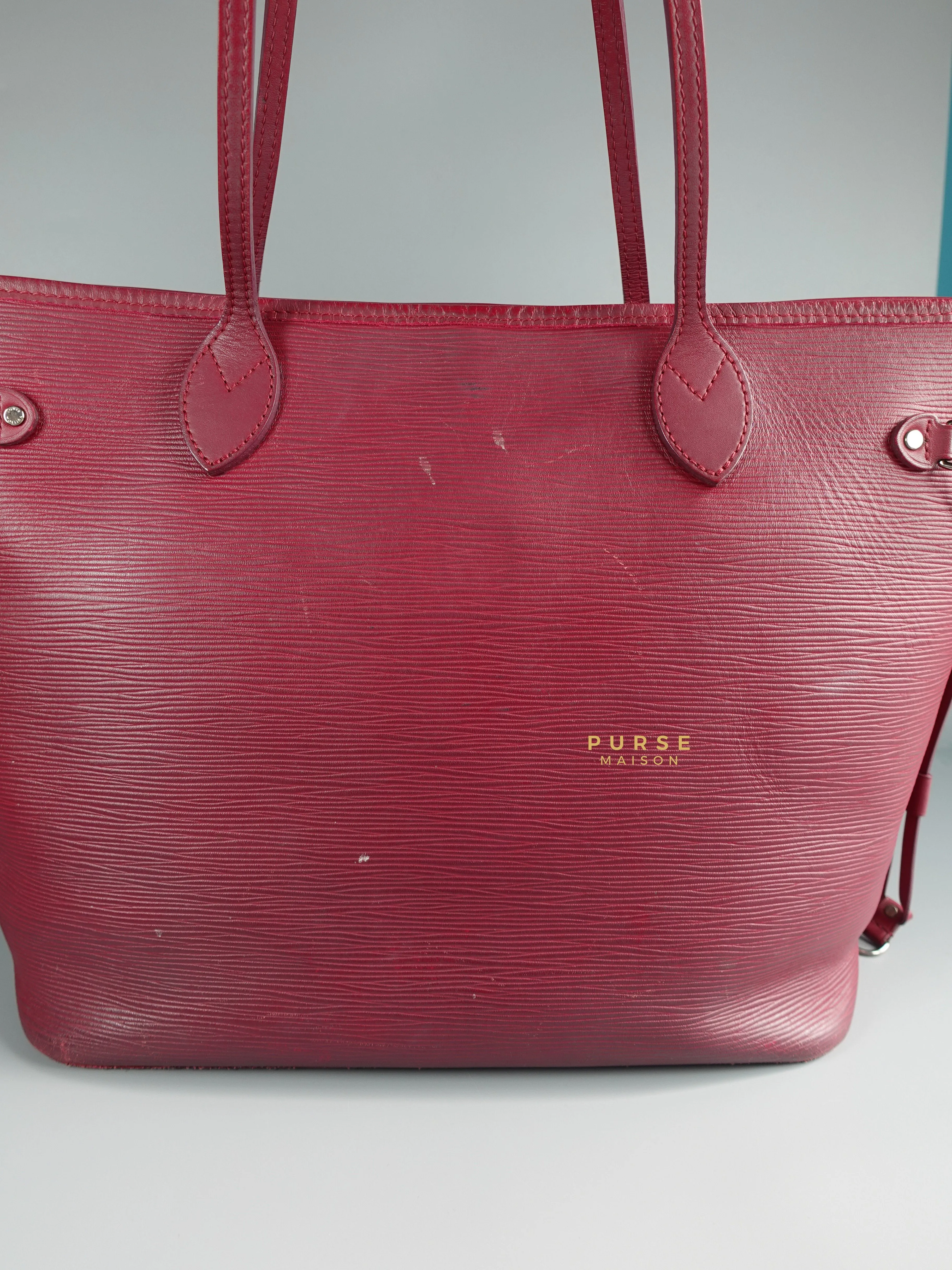 Louis Vuitton Epi Leather Neverfull Bag Red (Date Code: FL2133)