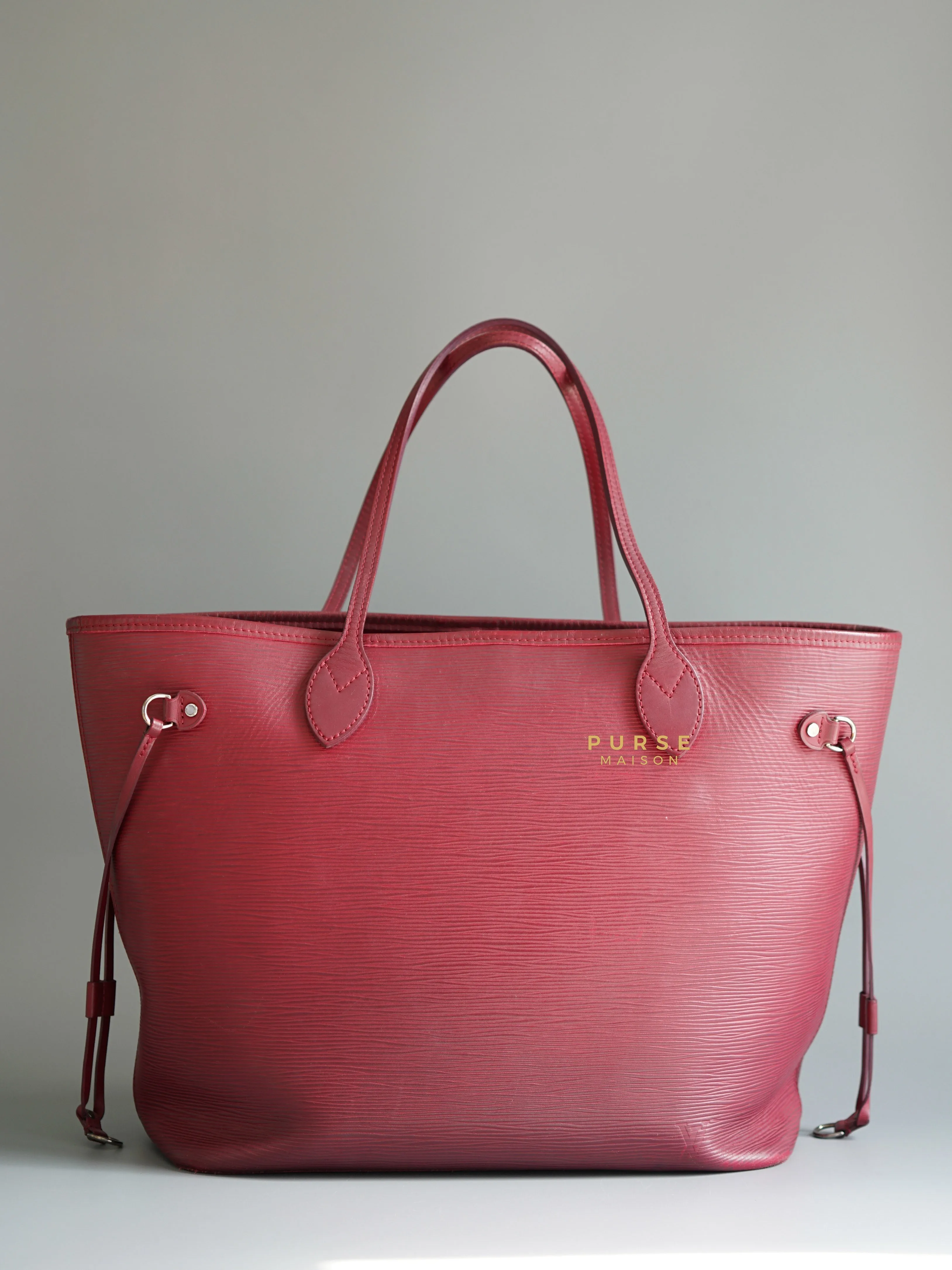 Louis Vuitton Epi Leather Neverfull Bag Red (Date Code: FL2133)