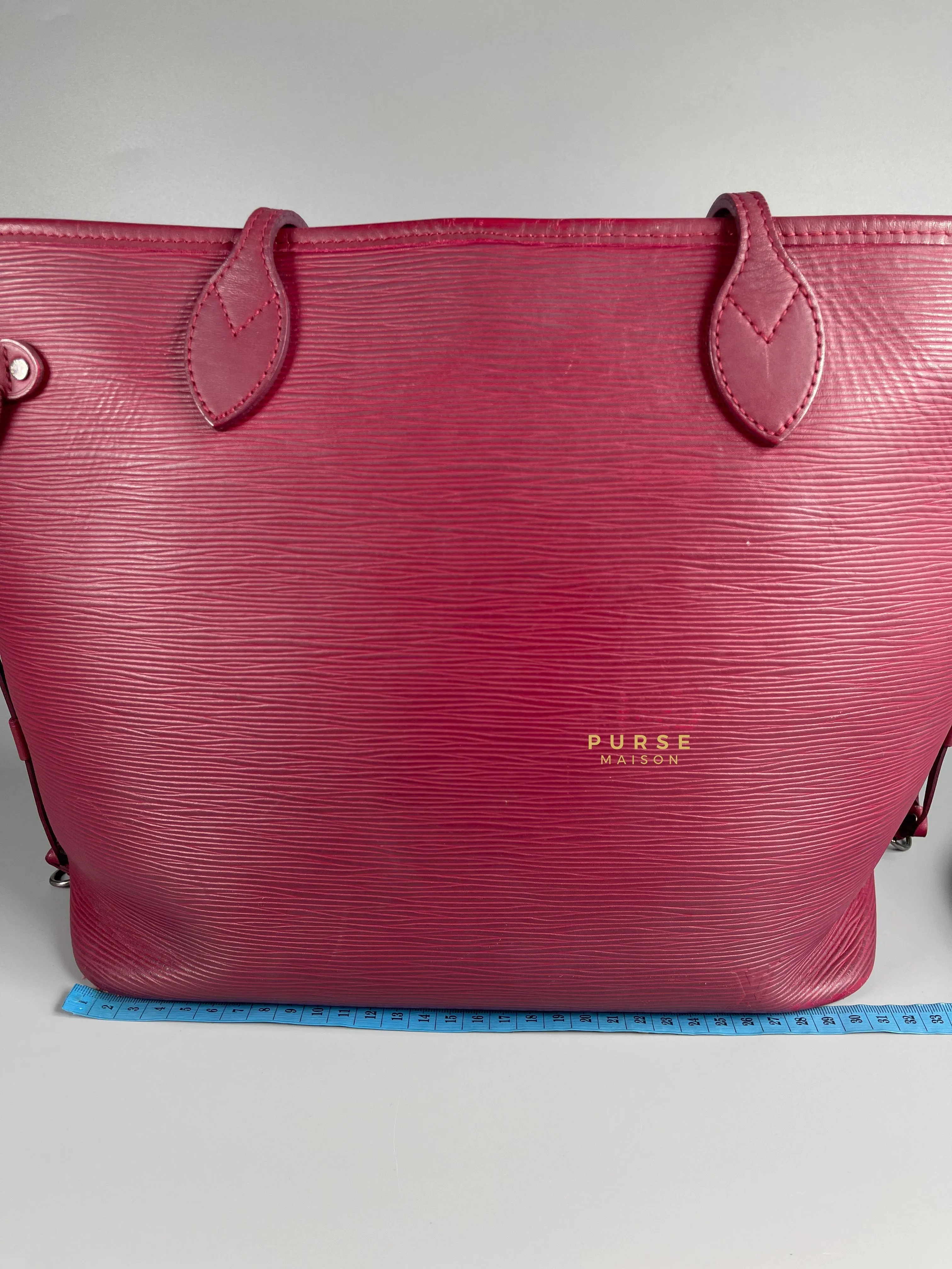 Louis Vuitton Epi Leather Neverfull Bag Red (Date Code: FL2133)