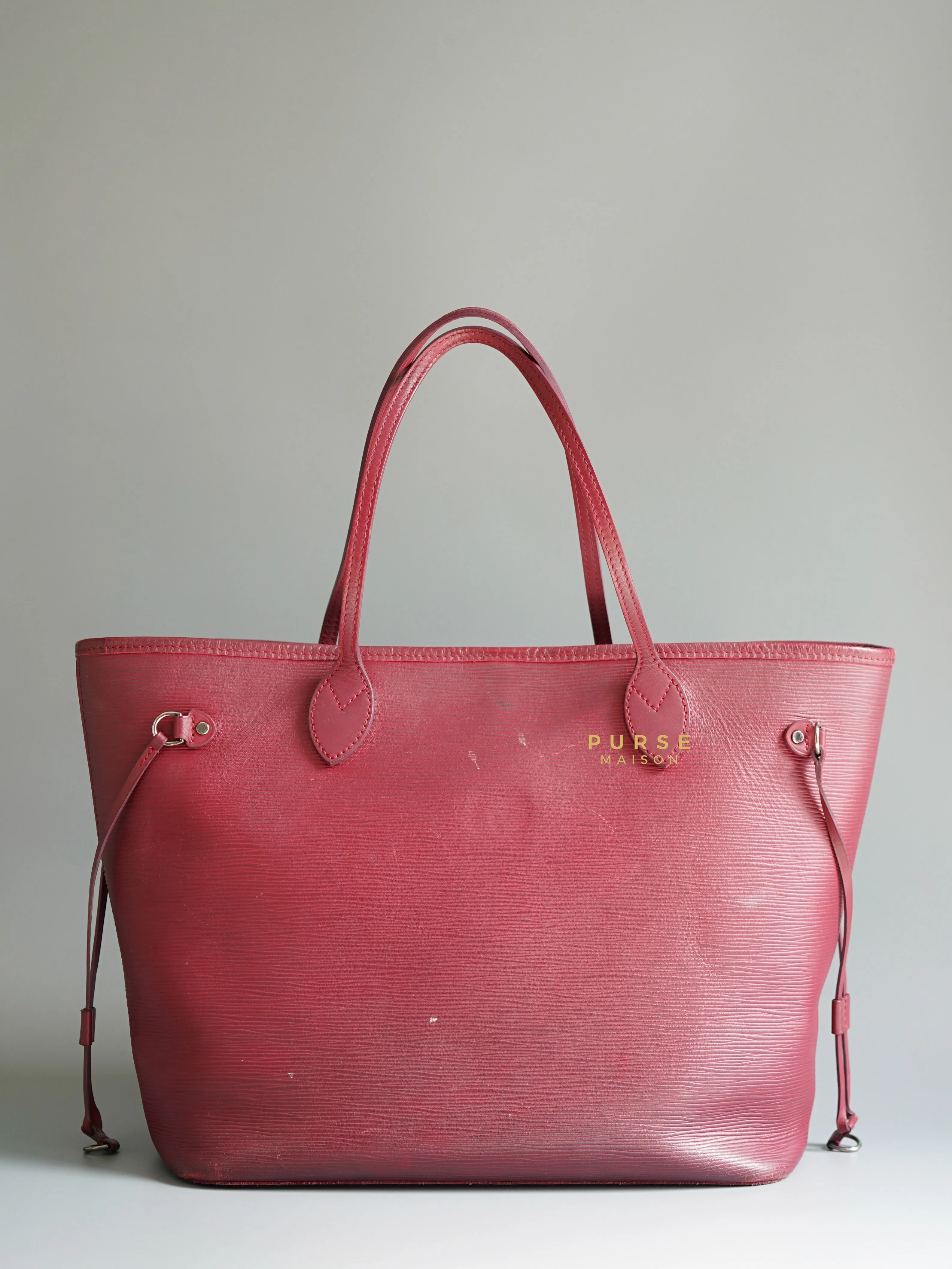 Louis Vuitton Epi Leather Neverfull Bag Red (Date Code: FL2133)