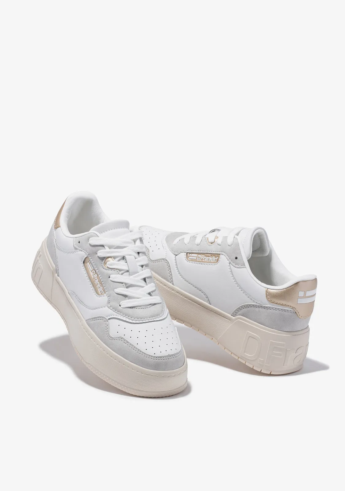 Low Court Basic White / Rose Gold