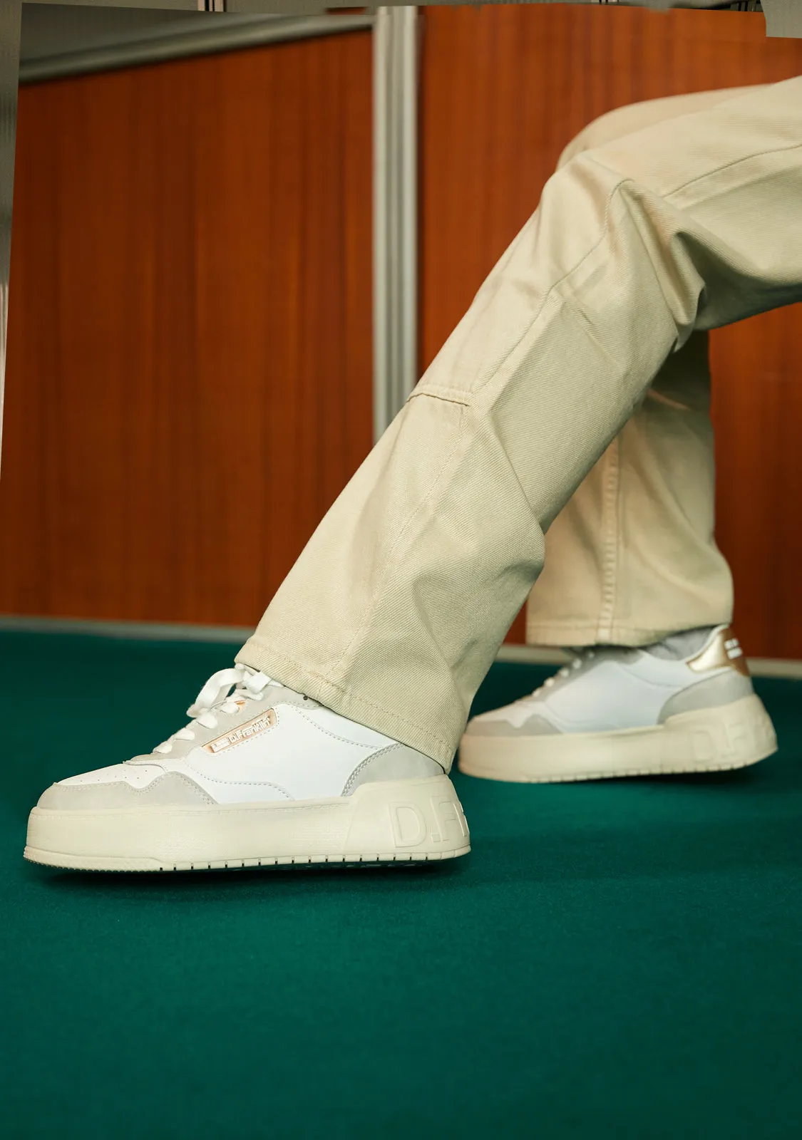 Low Court Basic White / Rose Gold