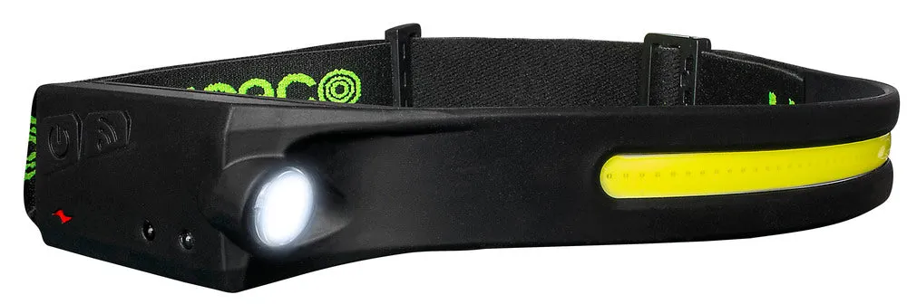 Luceco LILHF35P65 Flexable Headtorch with Motion Sensor 350lm 150lm USB Rechargeable