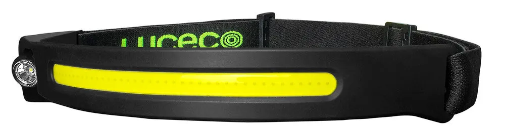 Luceco LILHF35P65 Flexable Headtorch with Motion Sensor 350lm 150lm USB Rechargeable
