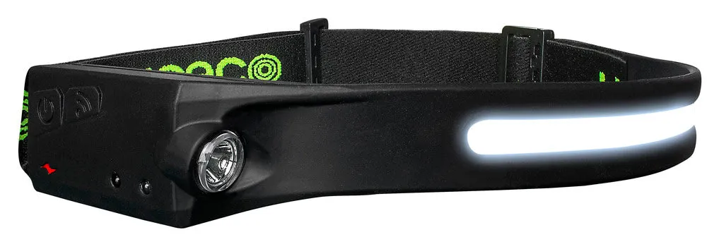Luceco LILHF35P65 Flexable Headtorch with Motion Sensor 350lm 150lm USB Rechargeable