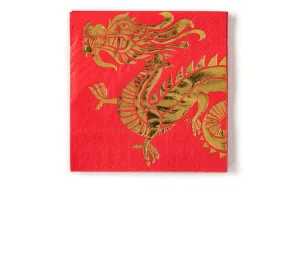 Lunar New Year Dragon Cocktail Napkins