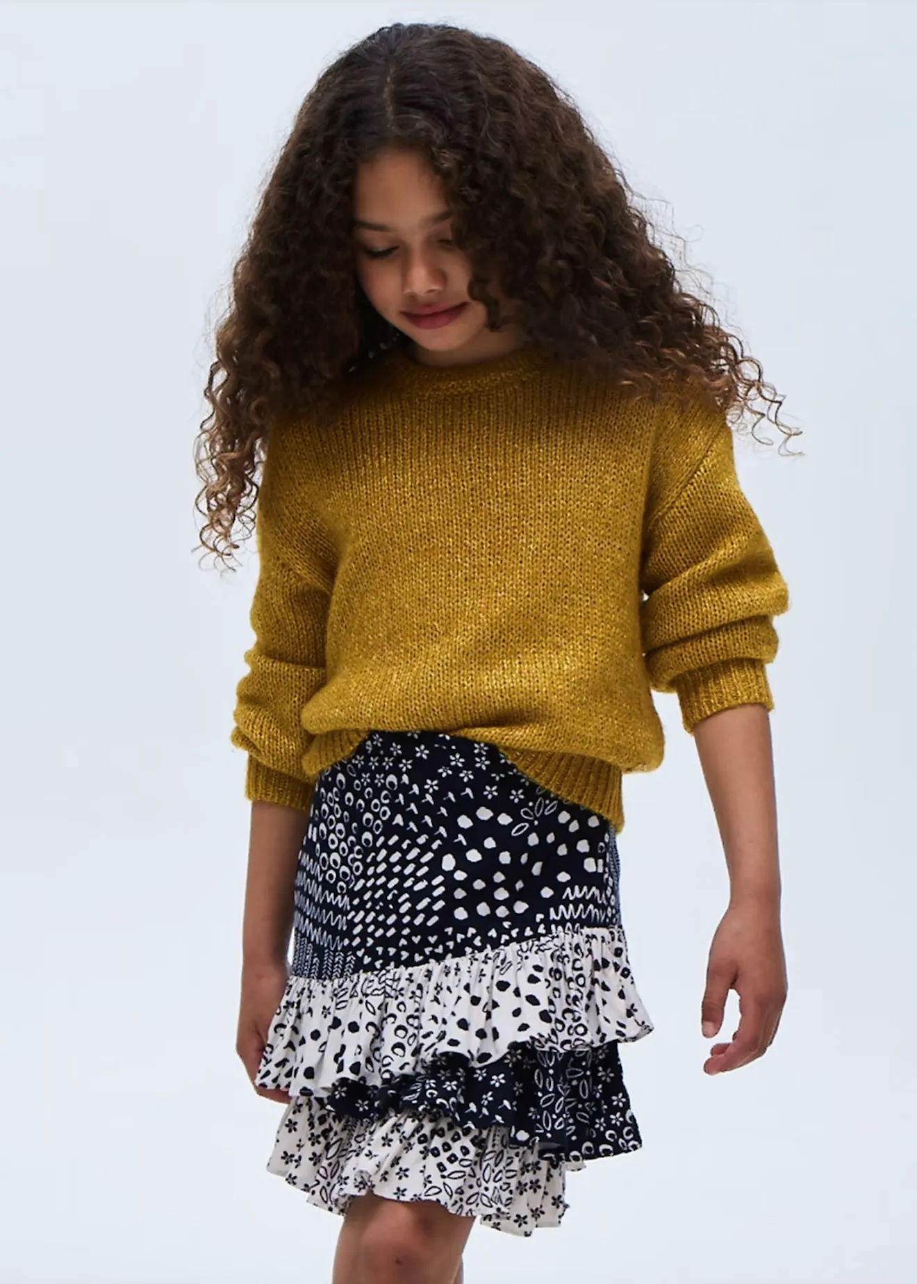 mayoral 7950 printed skirt