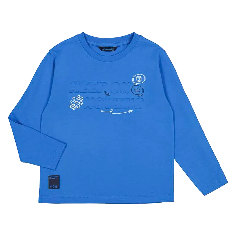 Mayoral Blue Black Zip Up Tracksuit & T-Shirt Set 4477