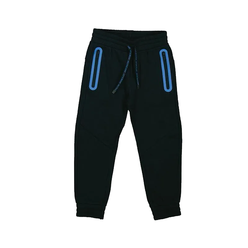 Mayoral Blue Black Zip Up Tracksuit & T-Shirt Set 4477