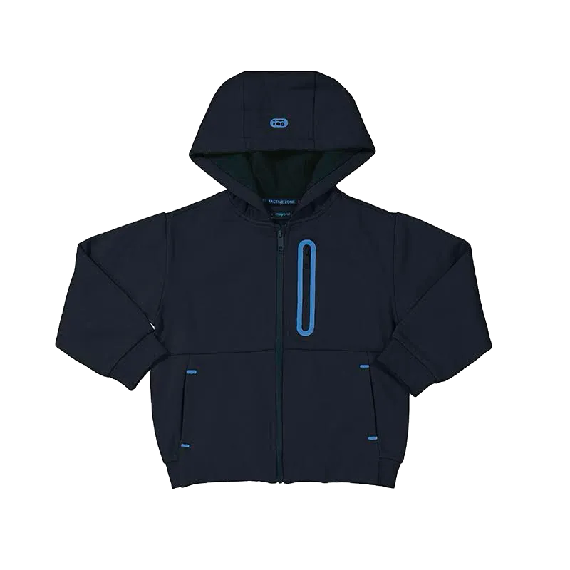 Mayoral Blue Black Zip Up Tracksuit & T-Shirt Set 4477