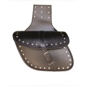Medium Leather Studded Throw Over Saddle Bag