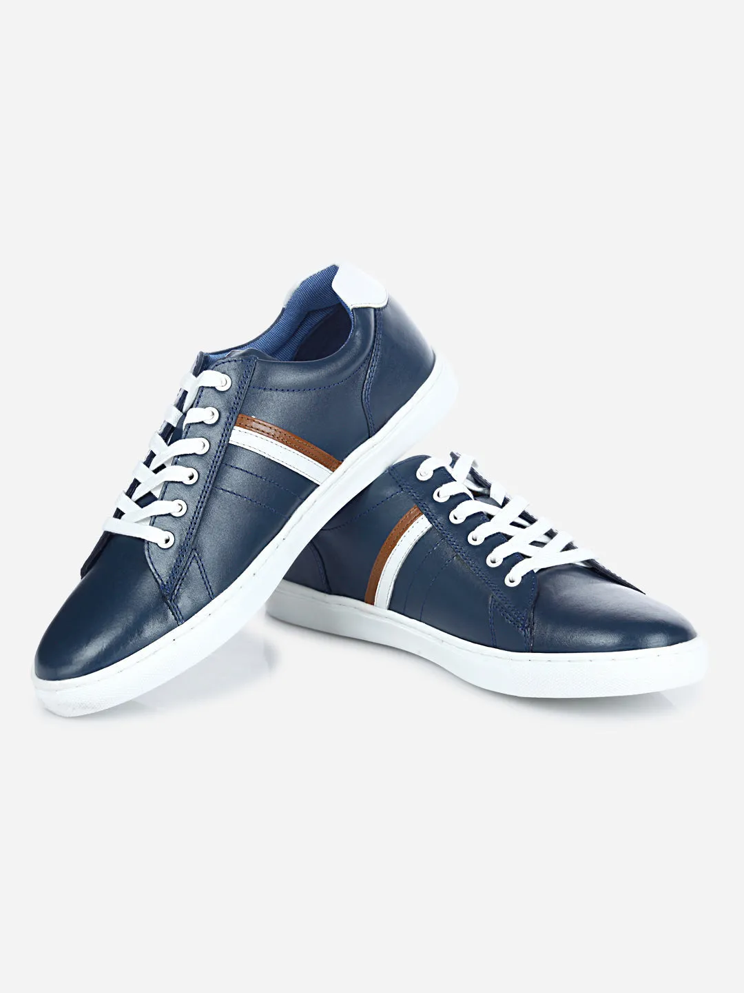 Men's Blue Lace Up  Casual Sneaker (ID3056)