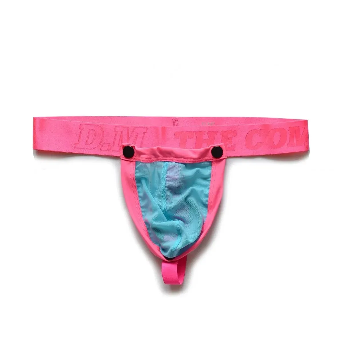 Men’s D.M. Detachable Pouch Cock Ring Mesh Thong
