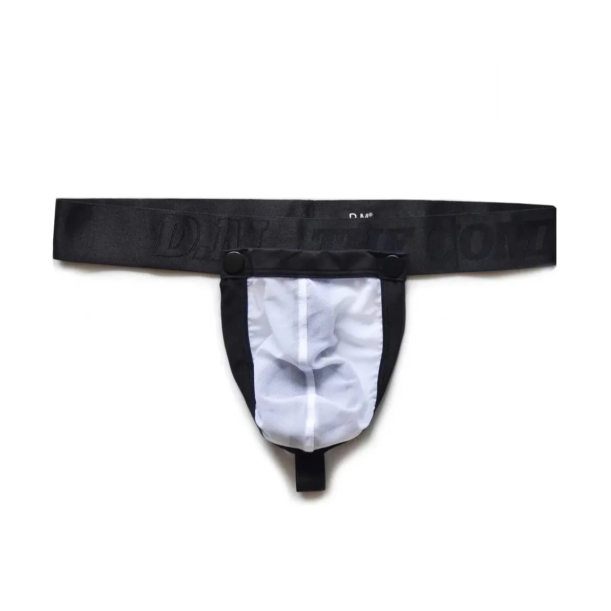 Men’s D.M. Detachable Pouch Cock Ring Mesh Thong