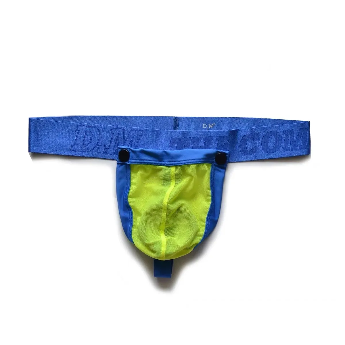 Men’s D.M. Detachable Pouch Cock Ring Mesh Thong