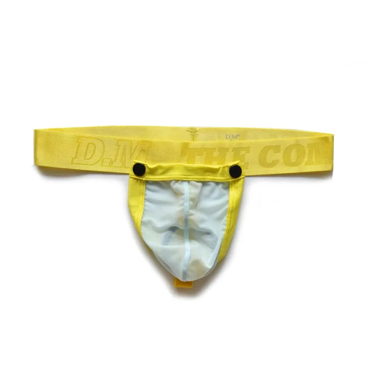 Men’s D.M. Detachable Pouch Cock Ring Mesh Thong