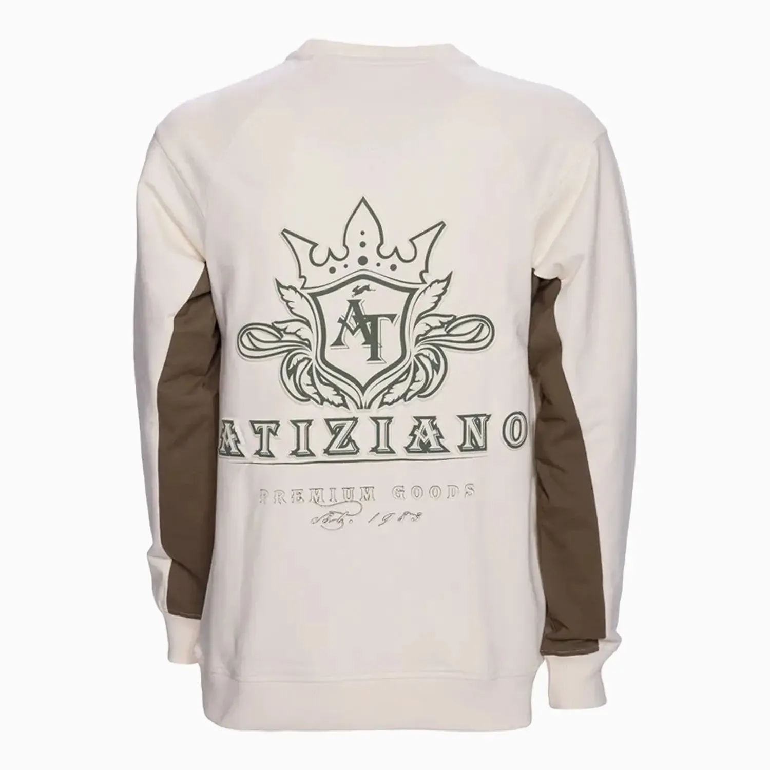 Men's Gideon Printed French Terry Crew Neck Sweatshirt
