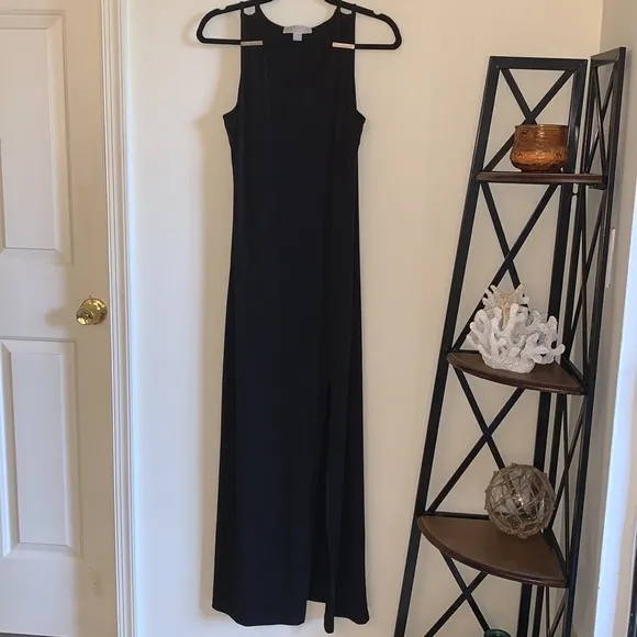 MICHAEL Kors MK Double Strap Side Slit Maxi Dress