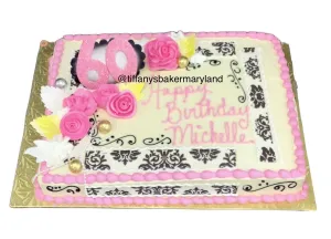 Milestone 60th Birthday Sheet Cake