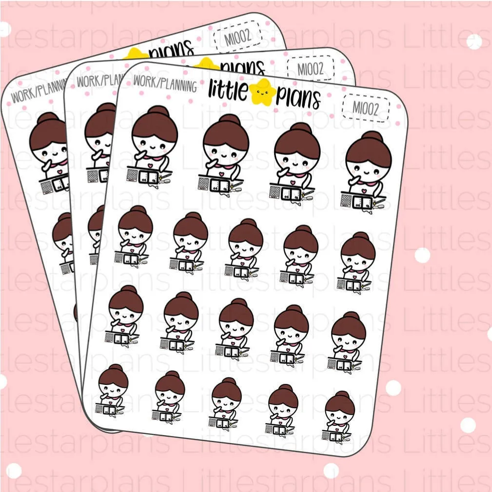 Mimi - Planning, Working, Studying Planner Stickers