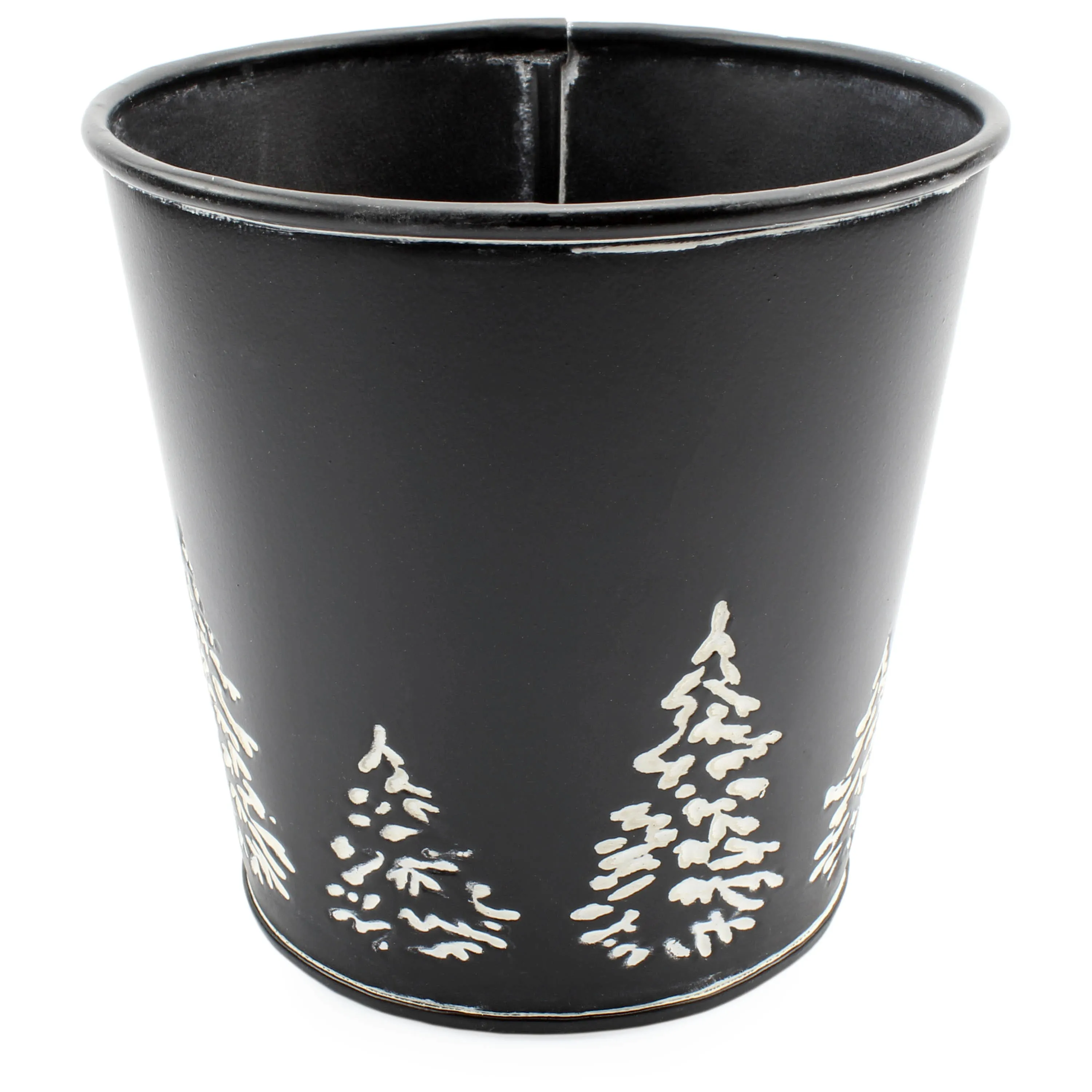 Mini Christmas Tree Buckets (2-Pack, Black)
