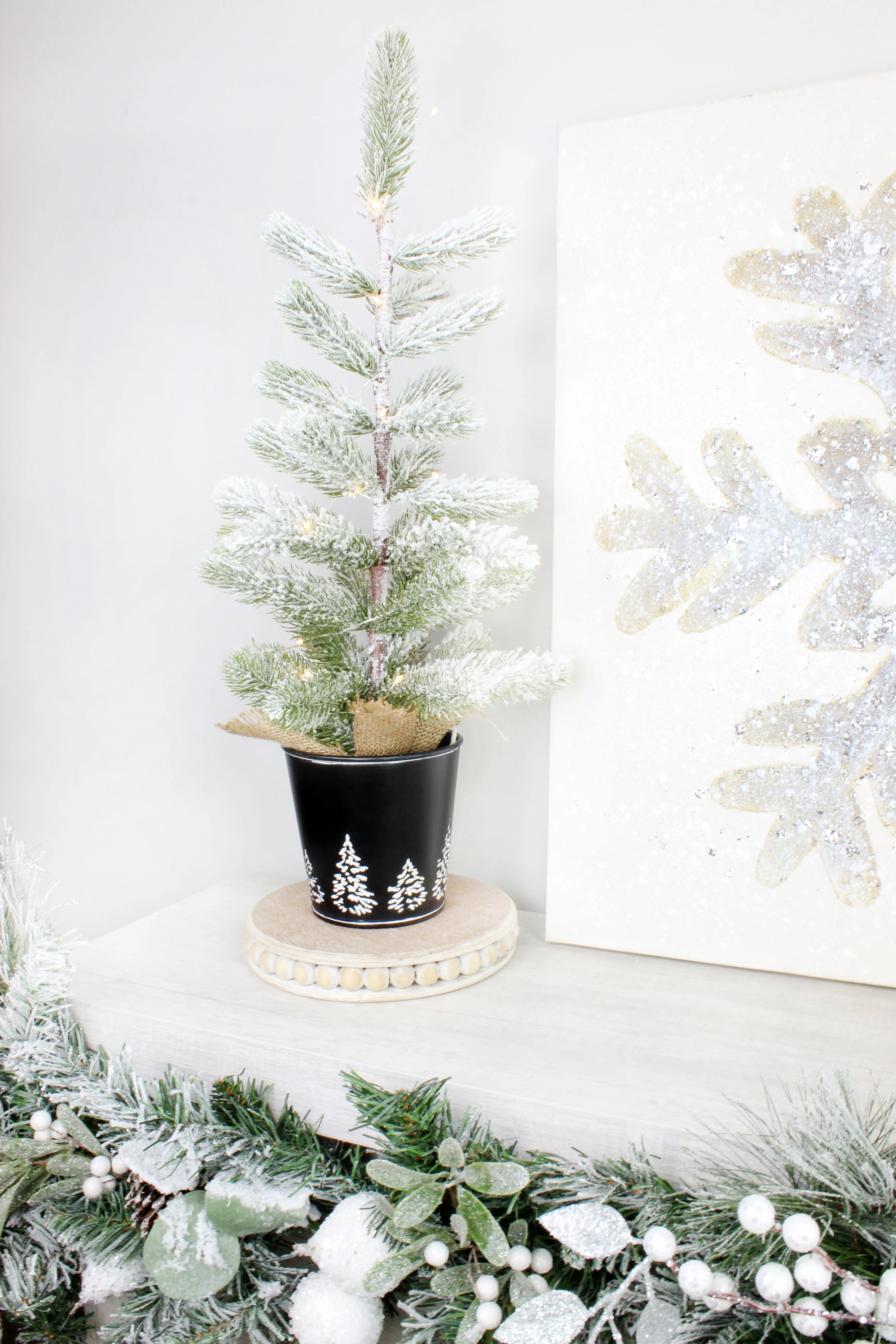 Mini Christmas Tree Buckets (Black, Case of 50)
