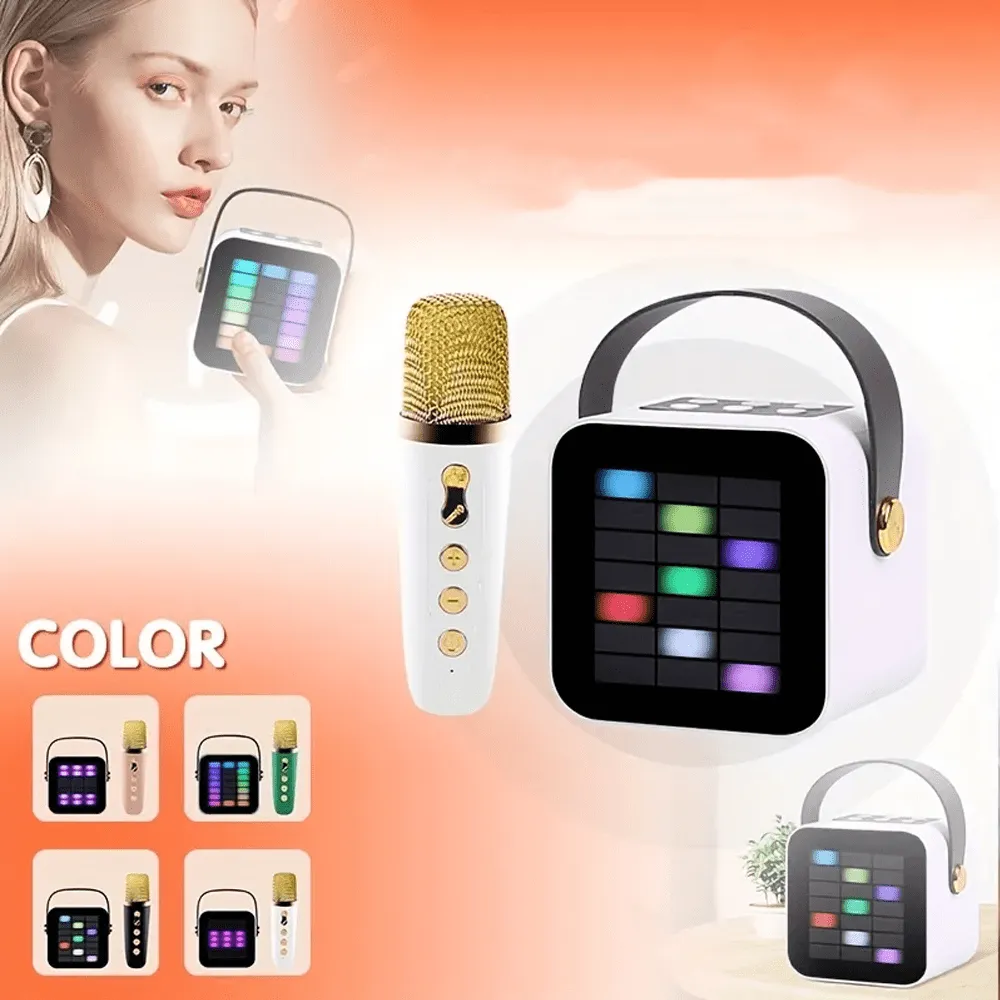 Mini Karaoke Machine with Colorful Design and HiFi Sound