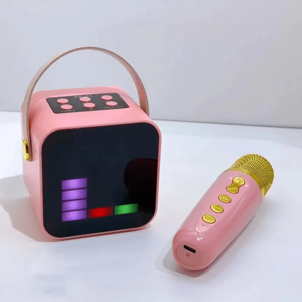 Mini Karaoke Machine with Colorful Design and HiFi Sound