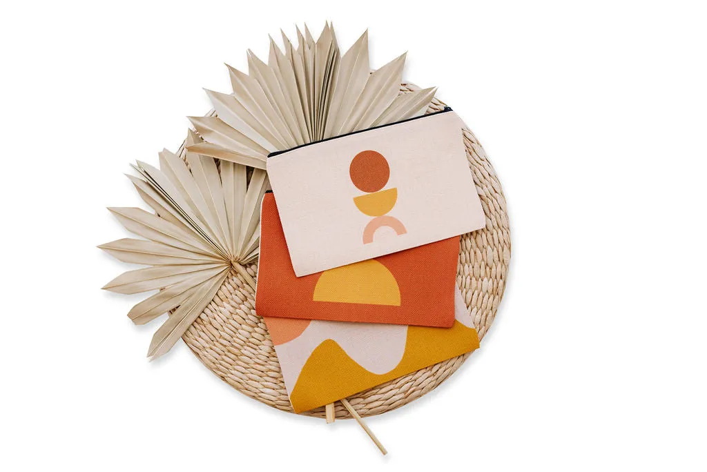 Mod Abstract Cosmetic Pouch, College Student Gift ,Mother's Day Gift, Christmas Gift