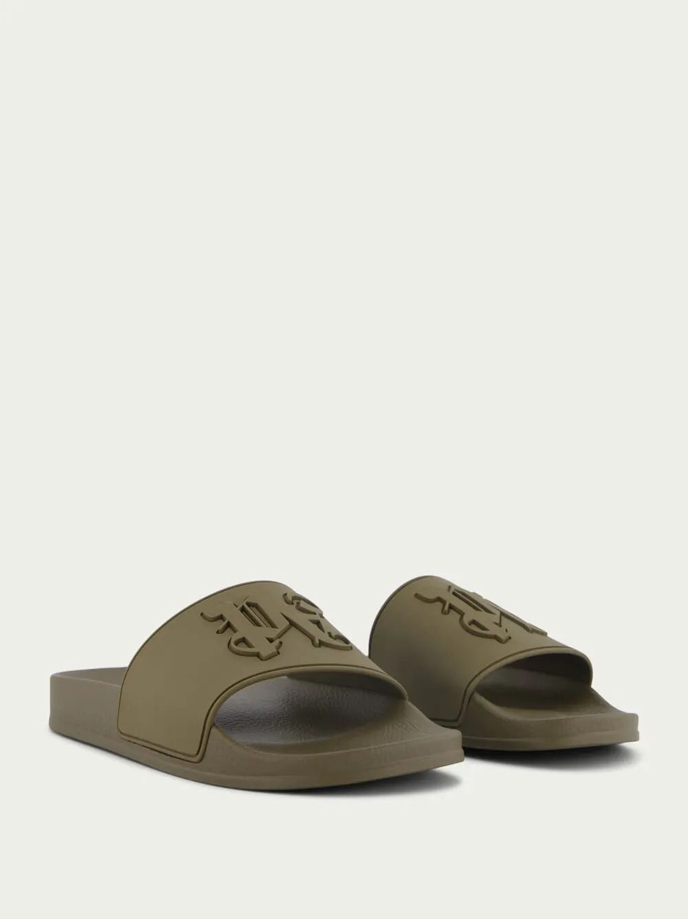 Monogram-Embossed Slides