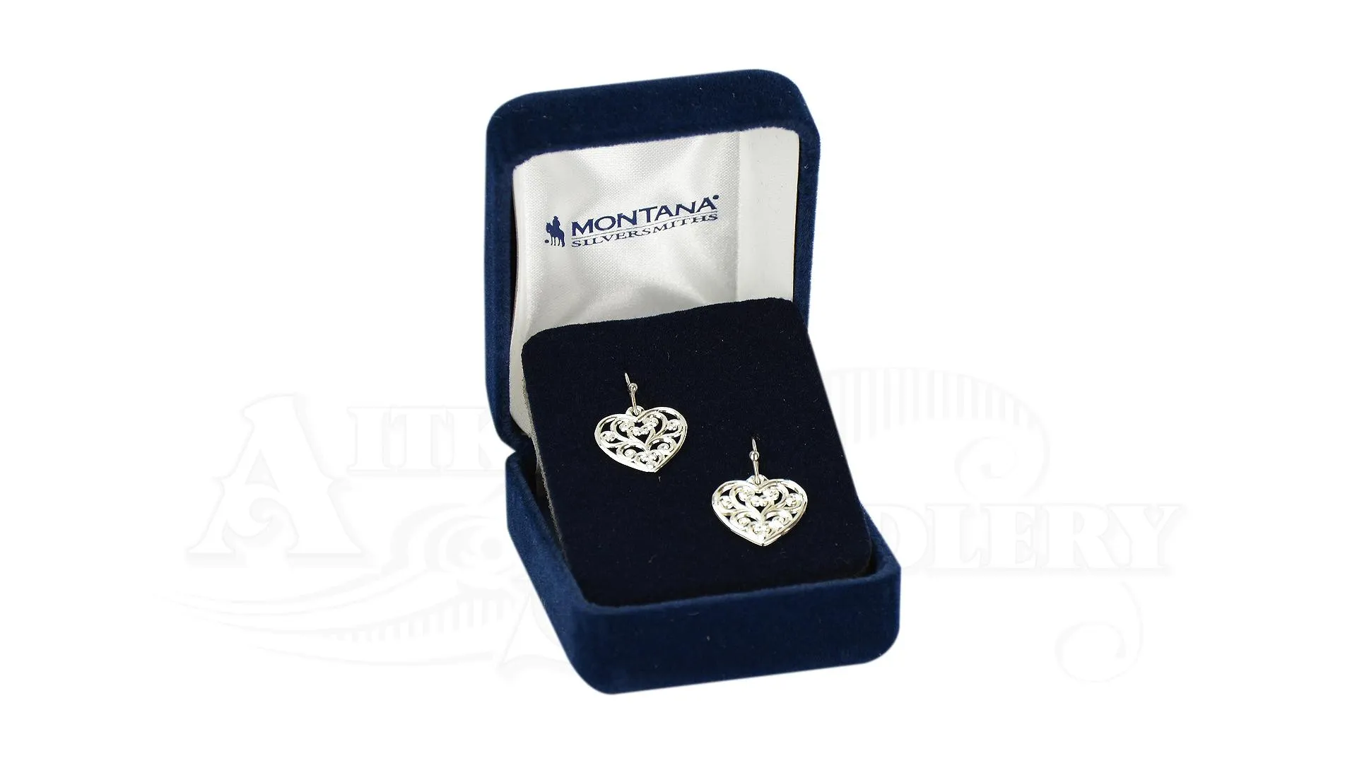 Montana Embossed Heart Ear Rings