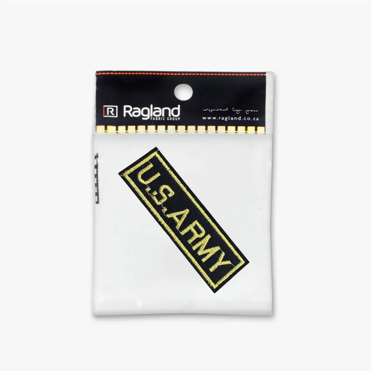 Motif Iron On Badge - U.S ARMY GOLD