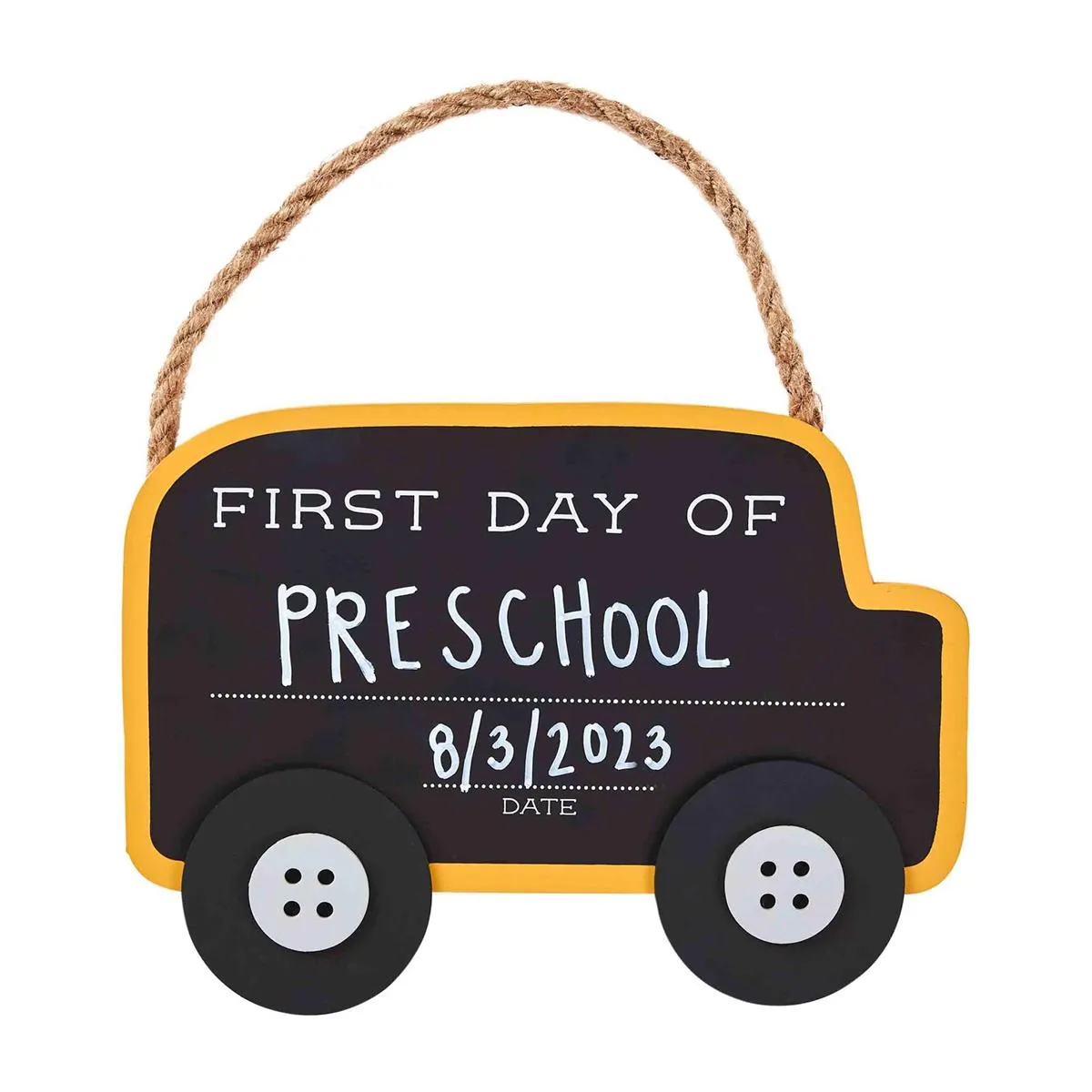 Mud Pie School Bus Chalkboard Sign