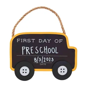 Mud Pie School Bus Chalkboard Sign