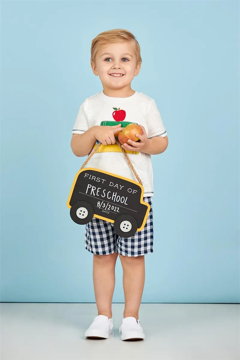 Mud Pie School Bus Chalkboard Sign