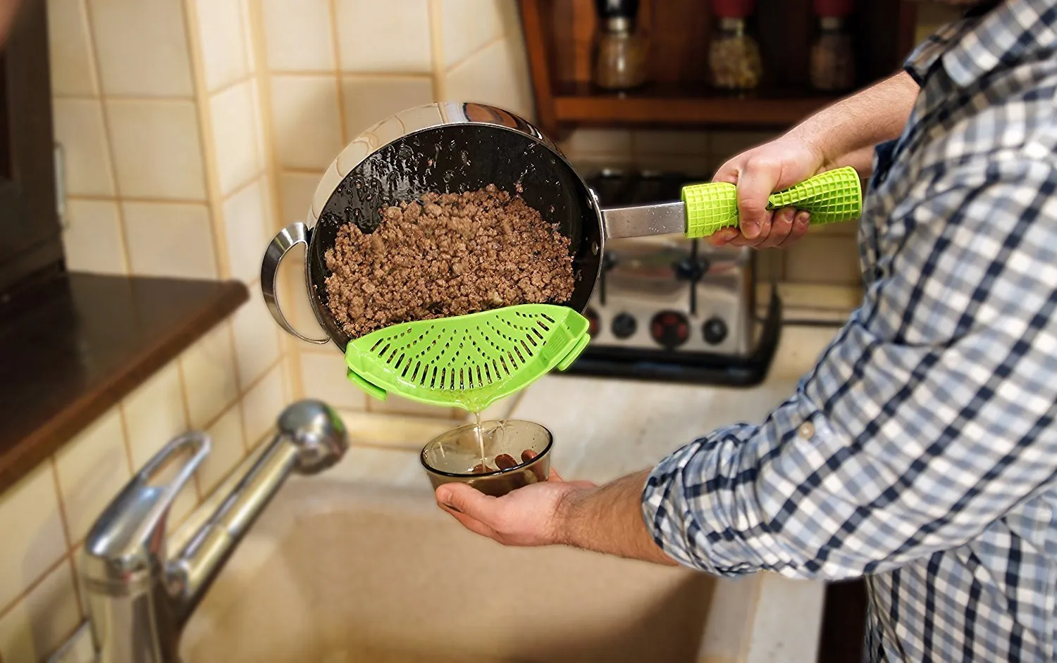 Multifunctional Silicone Colander Pot Strainer