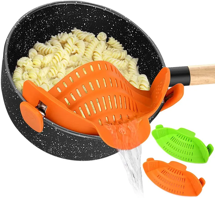 Multifunctional Silicone Colander Pot Strainer